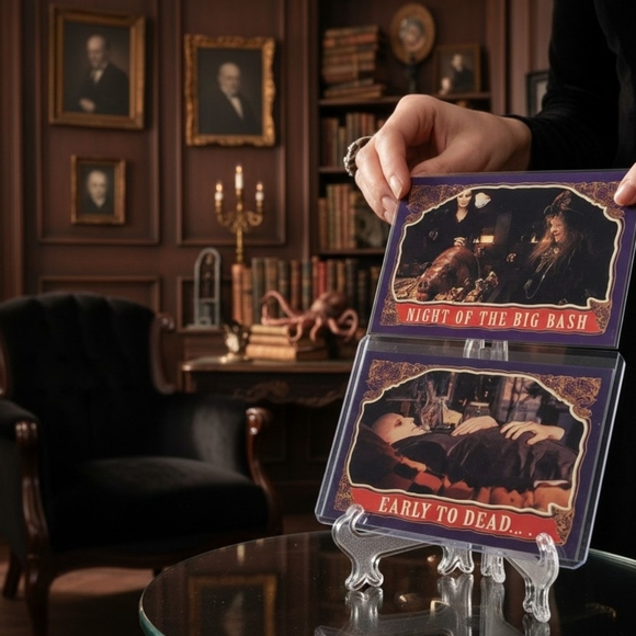 1991 Topps The Addams Family #32 Early To Dead & #68 Night Of The Big Bash Cards - Picture 10 of 15